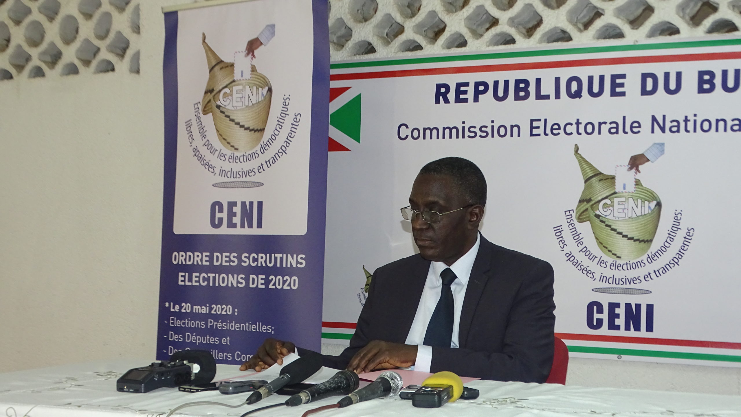  Point de presse du Président de la CENI, l’effectif général des inscrits pour les élections général de 2020.