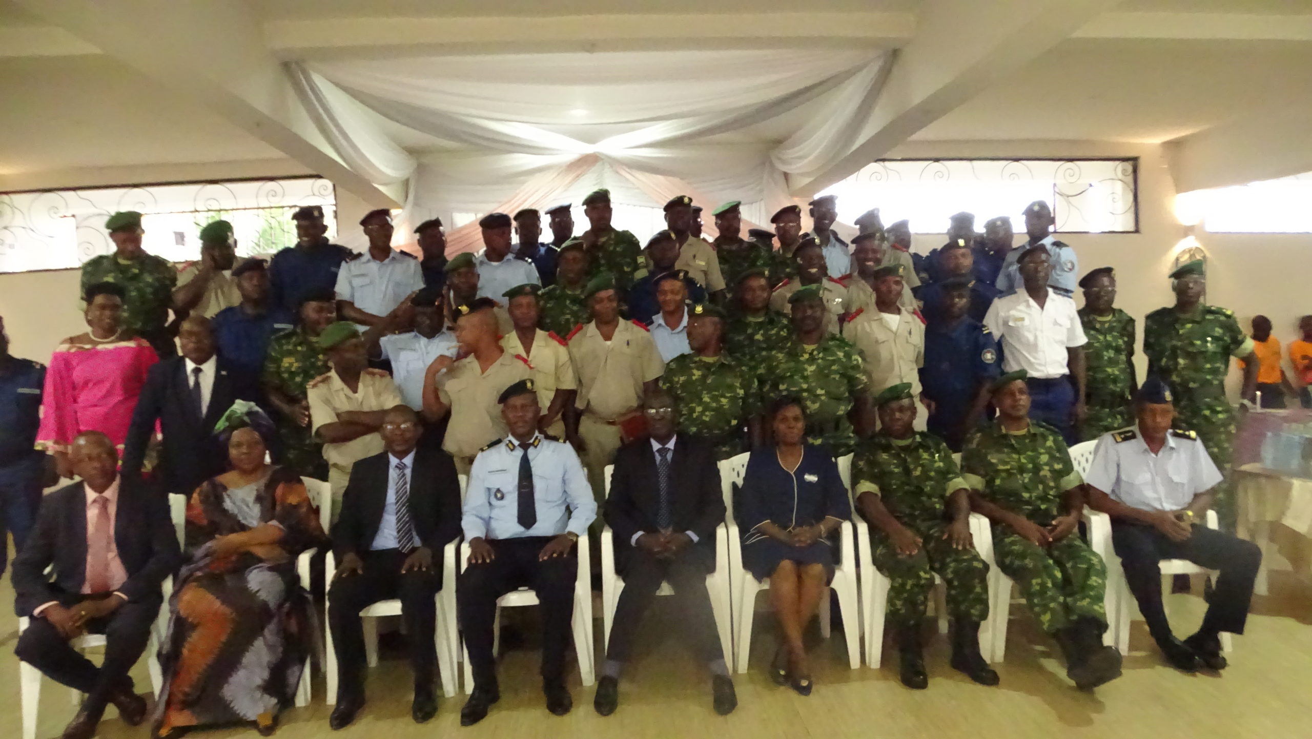  Atelier d’évaluation du processus électoral de 2020 avec les Membres  des Forces de défense et de sécurité, Bujumbura le 7 septembre 2020.