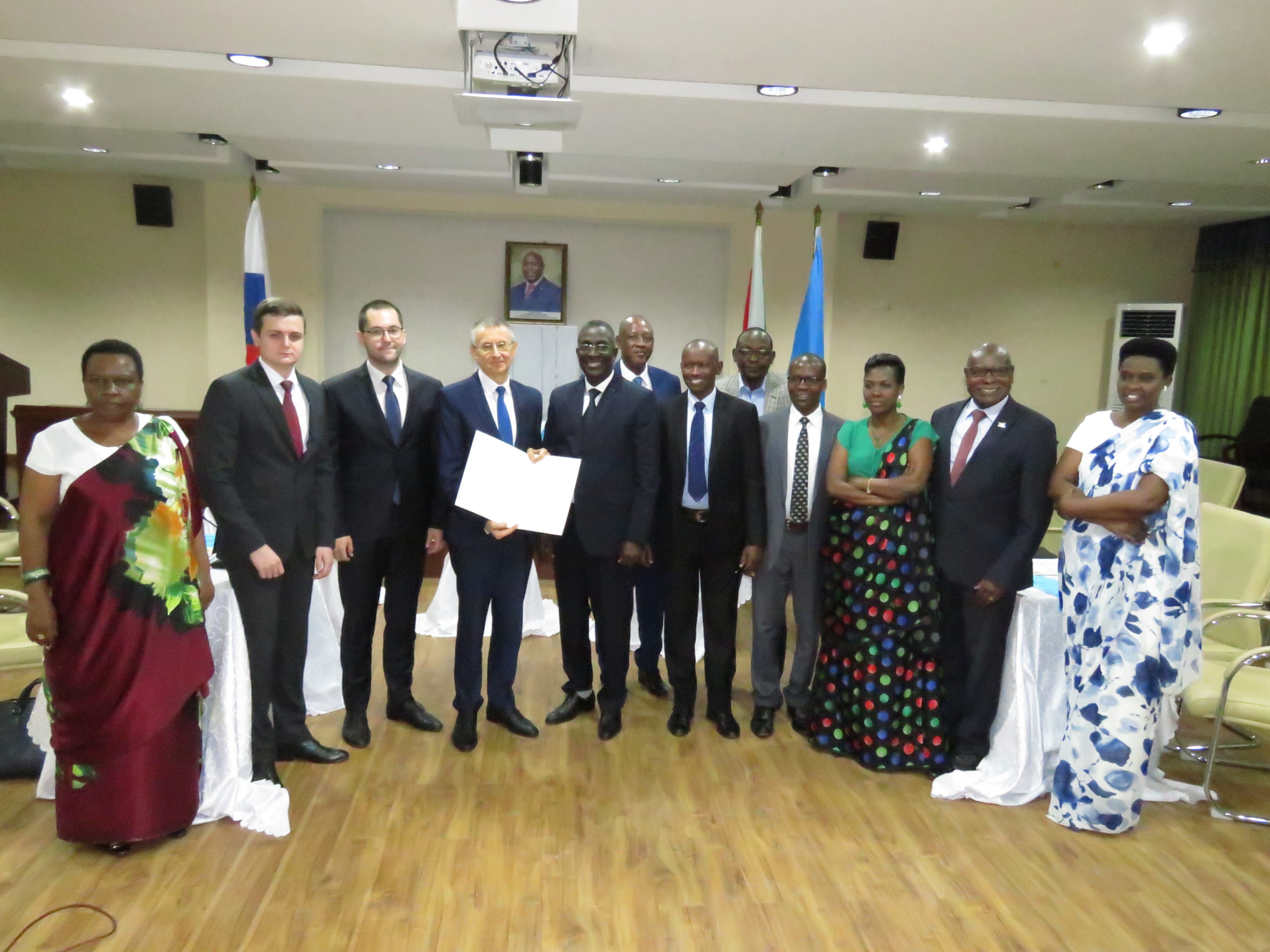 Cérémonie de signature du protocole de collaboration entre la Commission Electorale Nationale Indépendante du Burundi et la Commission Electorale Centrale de la Fédération de Russie.